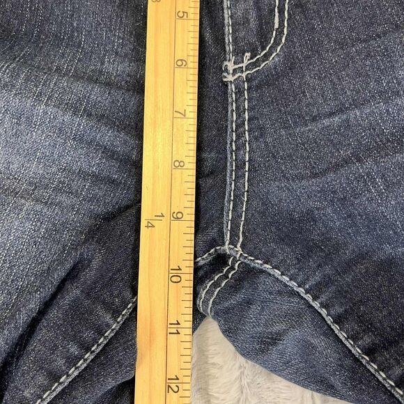 One 5 One Jeans Women Size 10 Bootcut Dark Wash Stretch Embellished Denim Rodeo - Picture 8 of 8